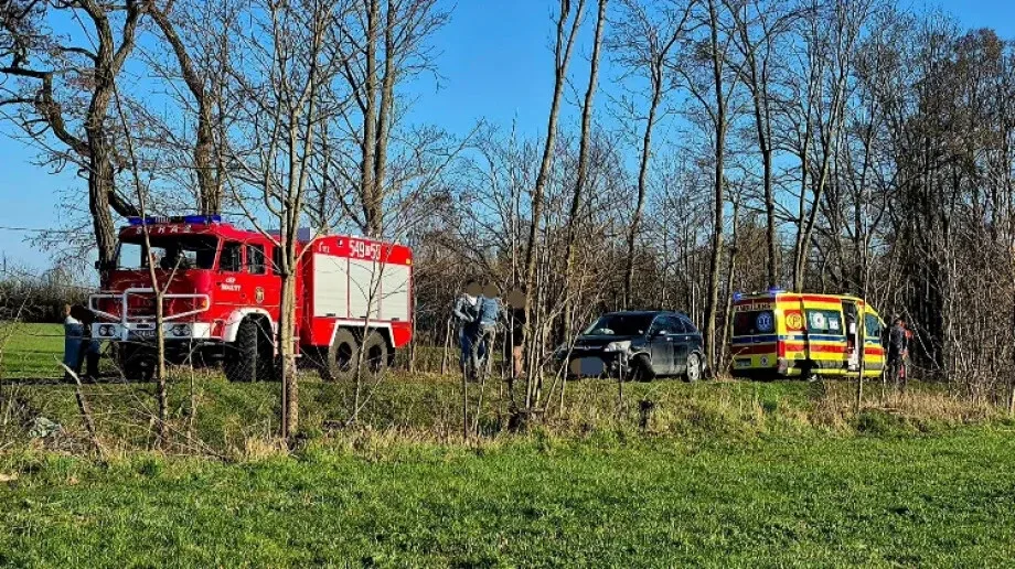 Wypadek w miejscowości Drewnowo-Ziemaki. Na miejscu był śmigłowiec LPR (aktualizacja, zdjęcia)
