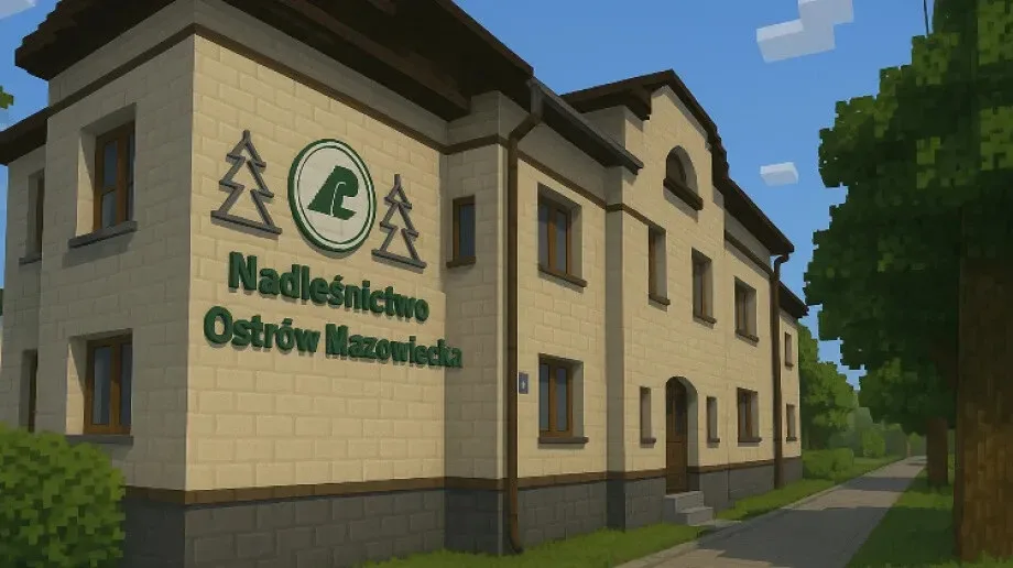 Ostrów Mazowiecka w świecie Minecrafta. Rozpoznajecie te miejsca?