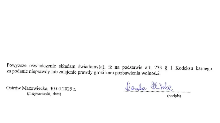 Zaskakujący błąd w oświadczeniu majątkowym dyrektor szkoły muzycznej