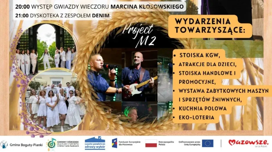 Będzie się działo! Dożynki w Bogutach-Piankach pełne koncertów i zabawy