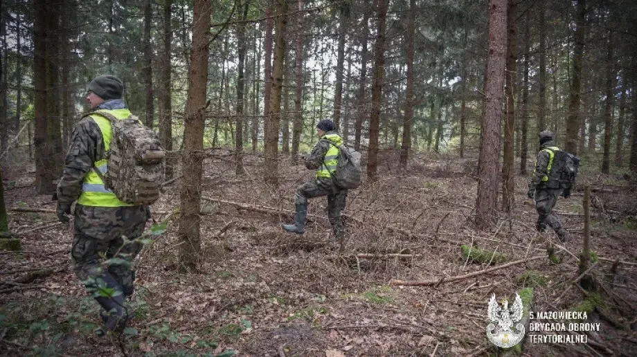 5 Mazowiecka Brygada Obrony Terytorialnej w akcji poszukiwawczej zaginionego mieszkańca gminy Różan (zdjęcia)