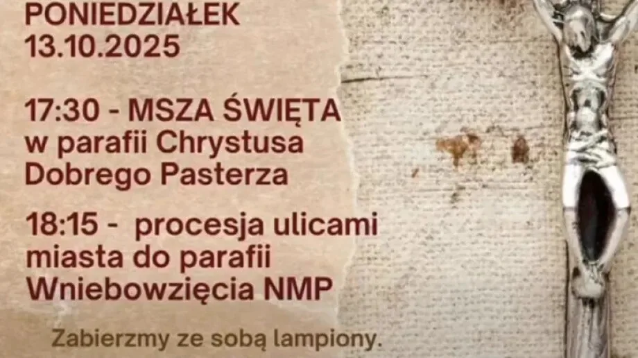 Różaniec Rodzinny na ulicach Ostrowi. Wierni przejdą w procesji z lampionami