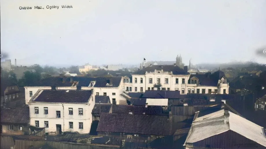 Przedwojenna Ostrów Mazowiecka w kolorze. Zapraszamy na spacer po latach 30. (zdjęcia)