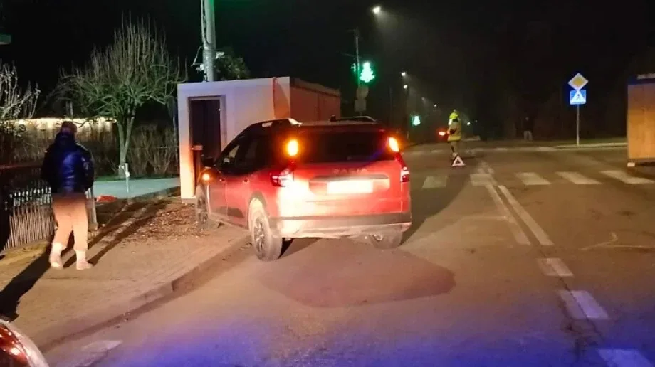 Wypadek na ulicy Warszawskiej w Andrzejewie