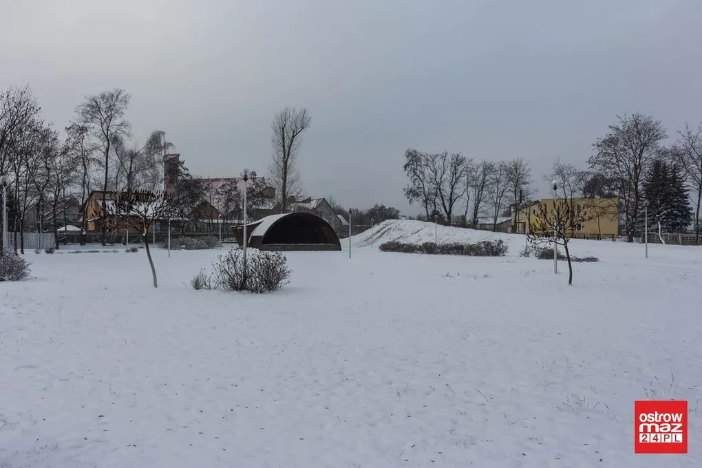 Zaśnieżona Ostrów Mazowiecka (zdjęcia)