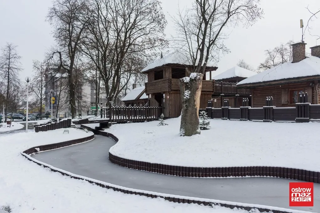 Zaśnieżona Ostrów Mazowiecka (zdjęcia)