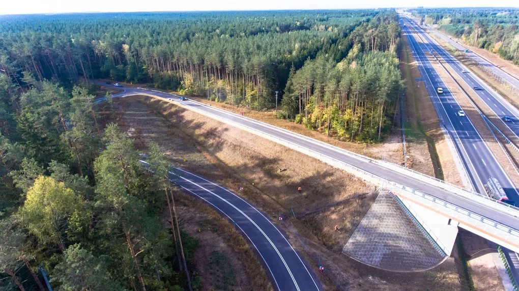 Budowa S8 (zdjęcia lotnicze)