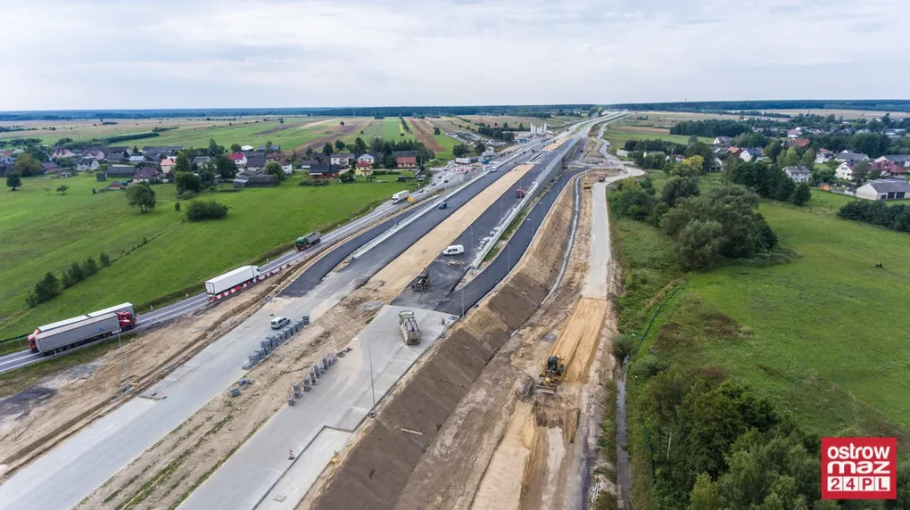 S8 wciąż w trakcie przebudowy (zdjęcia z lotu ptaka)