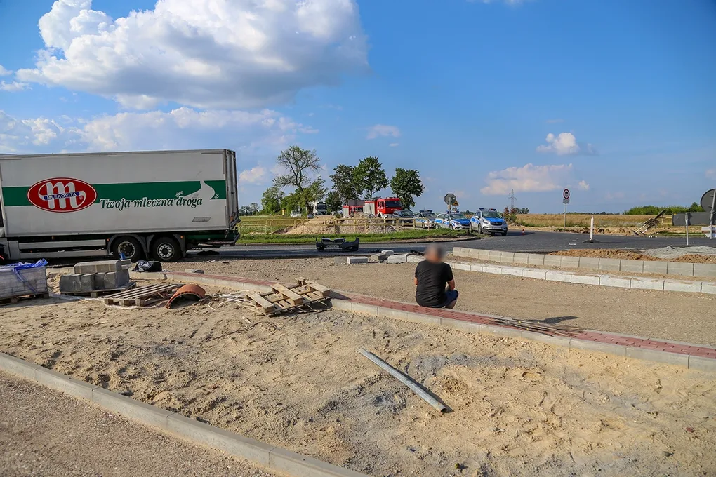 Śmiertelny wypadek na drodze do Różana (zdjęcia)