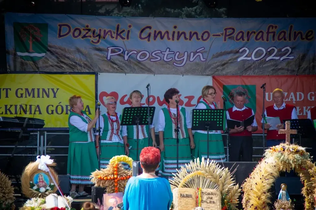 Artyści zaprezentowali swoje utwory na Dożynkach Gminno-Parafialnych w Prostyni (zdjęcia, wideo)