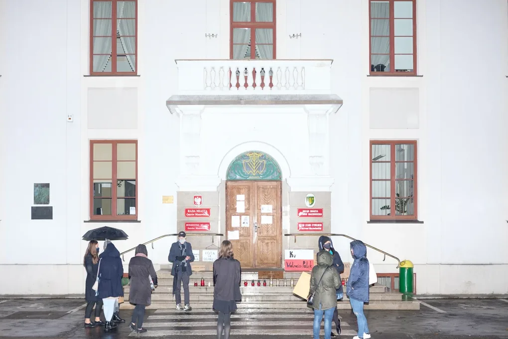 Czwartkowy Strajk kobiet w Ostrowi Mazowieckiej (zdjęcia) 