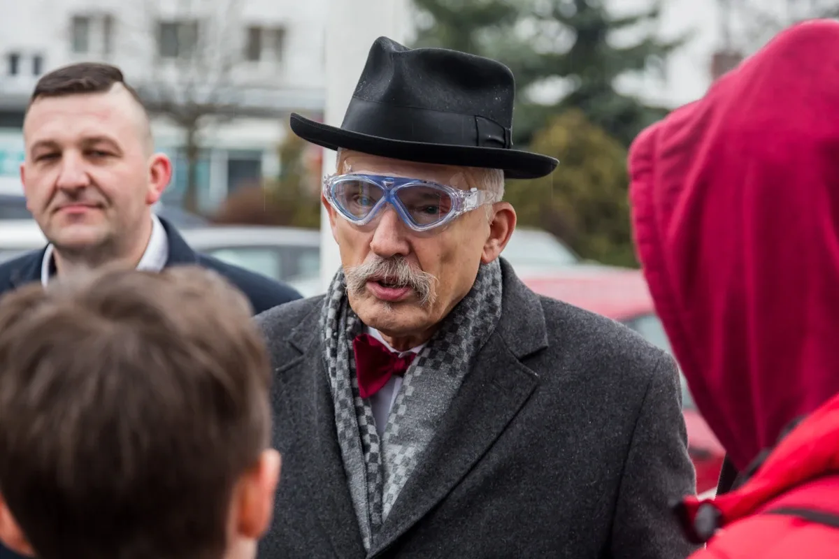 Korwin-Mikke w Ostrowi Mazowieckiej o koronawirusie