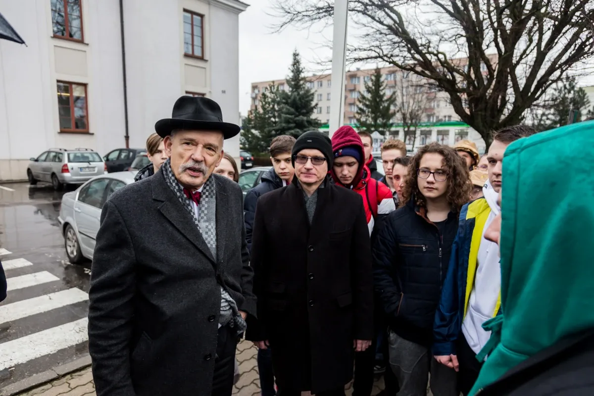 Korwin-Mikke w Ostrowi Mazowieckiej o koronawirusie
