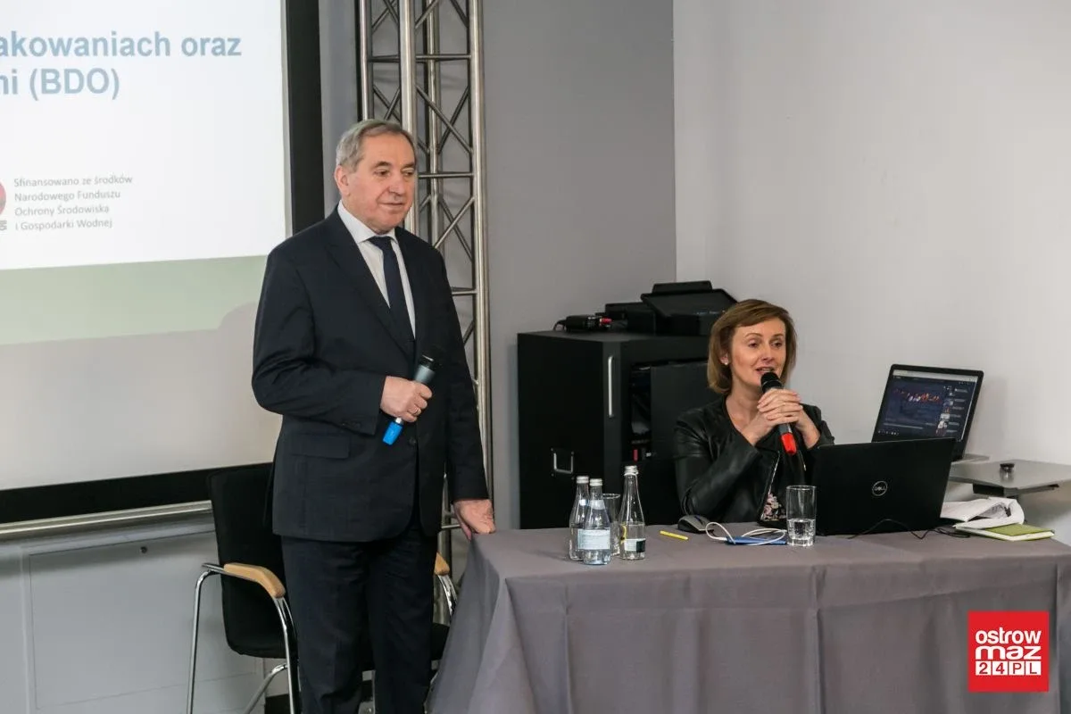 "Baza danych odpadowych - gospodarka odpadami w 2020". Seminarium w Ostrowi Mazowieckiej (zdjęcia, wideo)