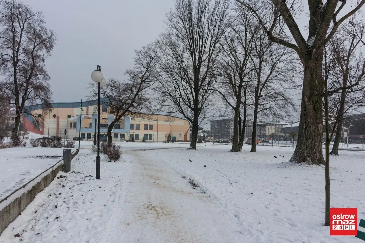 Zaśnieżona Ostrów Mazowiecka (zdjęcia)