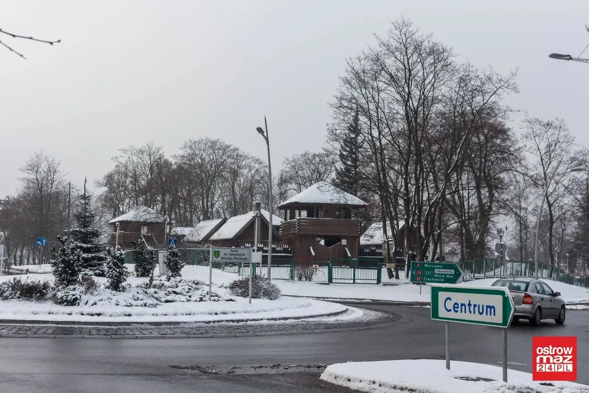 Zaśnieżona Ostrów Mazowiecka (zdjęcia)