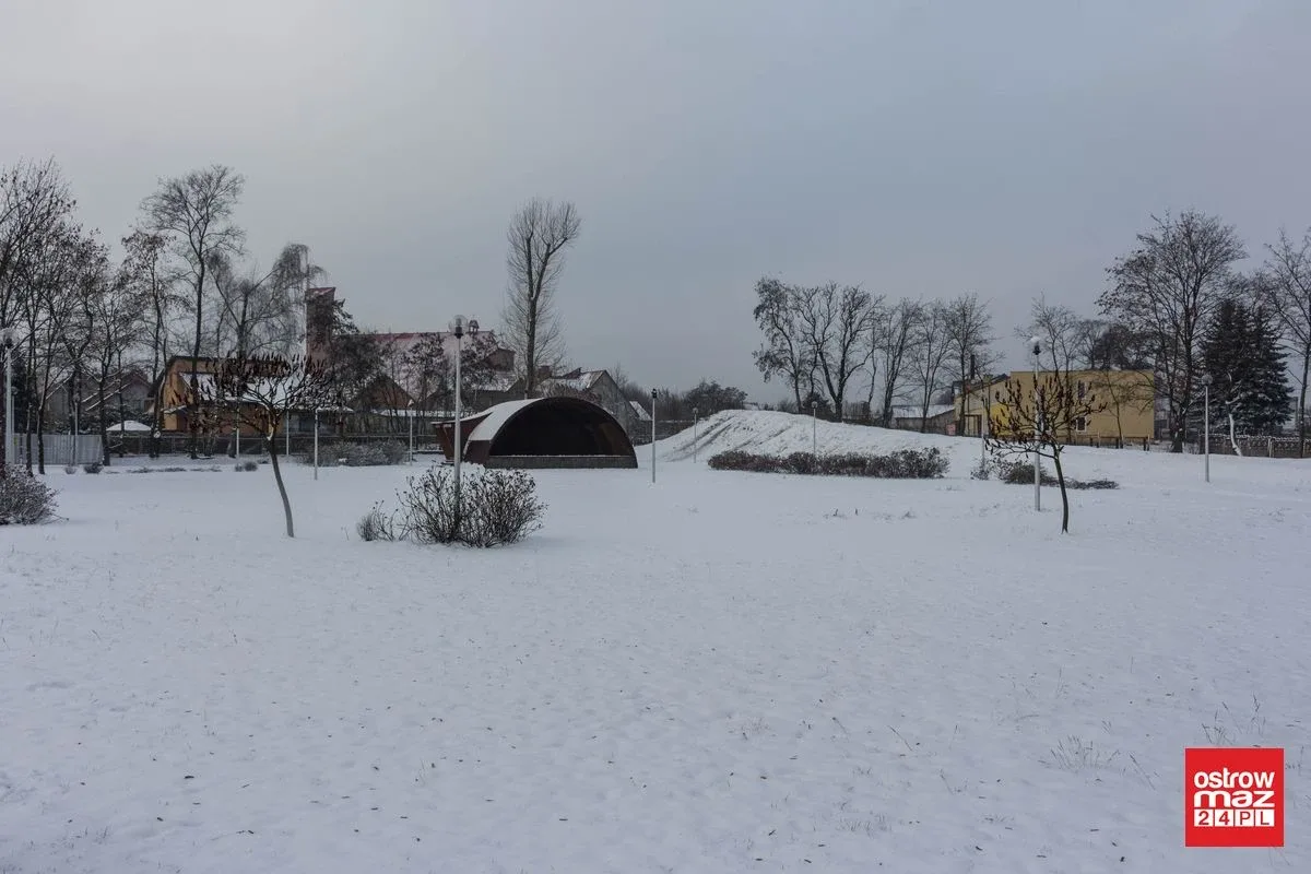 Zaśnieżona Ostrów Mazowiecka (zdjęcia)