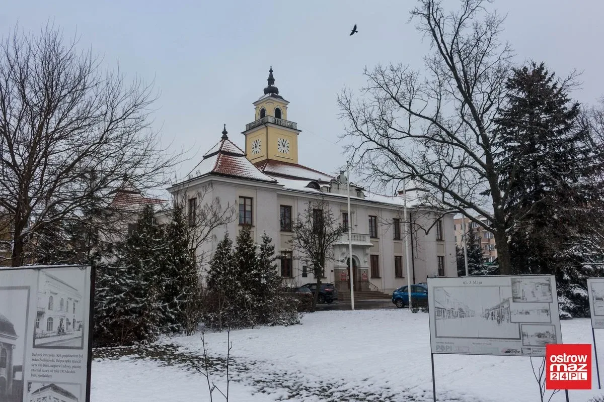 Zaśnieżona Ostrów Mazowiecka (zdjęcia)