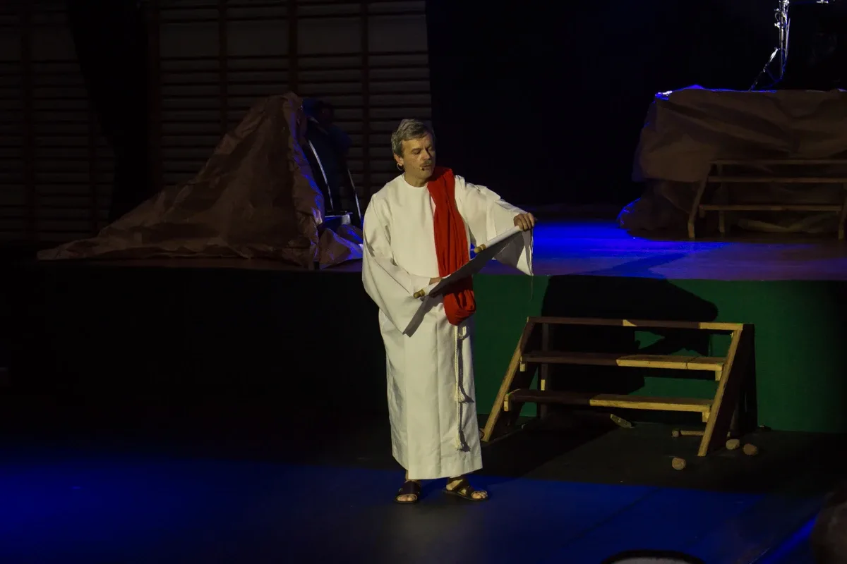 Misterium pasyjne w wykonaniu grupy Rzeczpospolita Apostolska (zdjęcia, wideo)