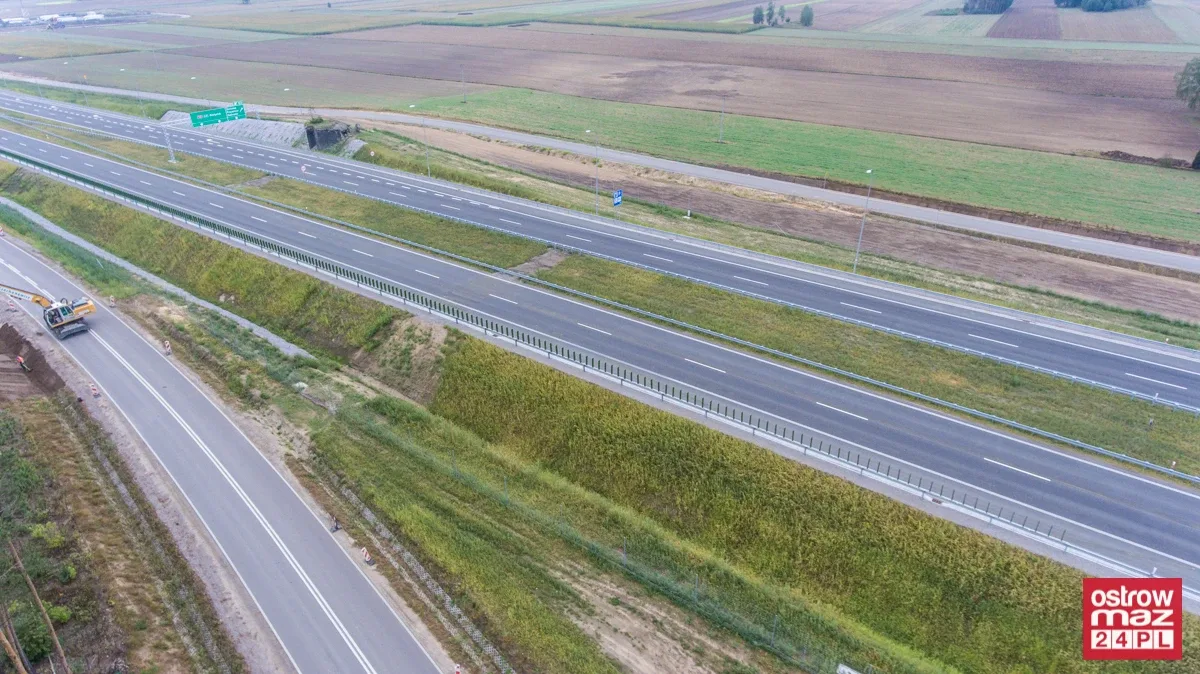 S8 wciąż w trakcie przebudowy (zdjęcia z lotu ptaka)