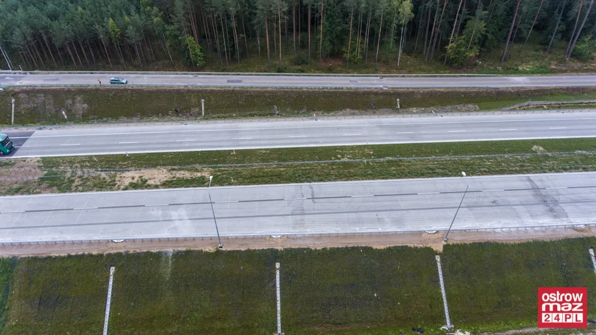 S8 wciąż w trakcie przebudowy (zdjęcia z lotu ptaka)