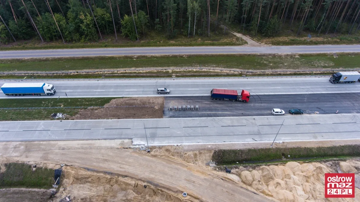 S8 wciąż w trakcie przebudowy (zdjęcia z lotu ptaka)
