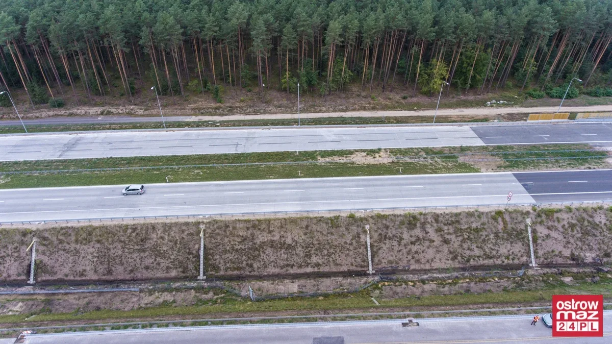 S8 wciąż w trakcie przebudowy (zdjęcia z lotu ptaka)