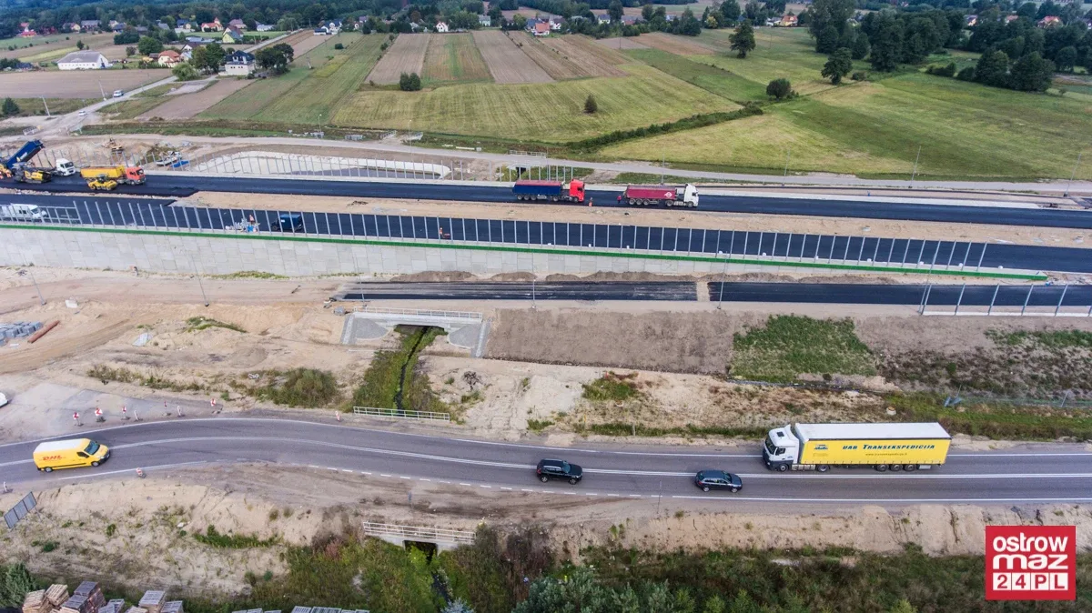 S8 wciąż w trakcie przebudowy (zdjęcia z lotu ptaka)