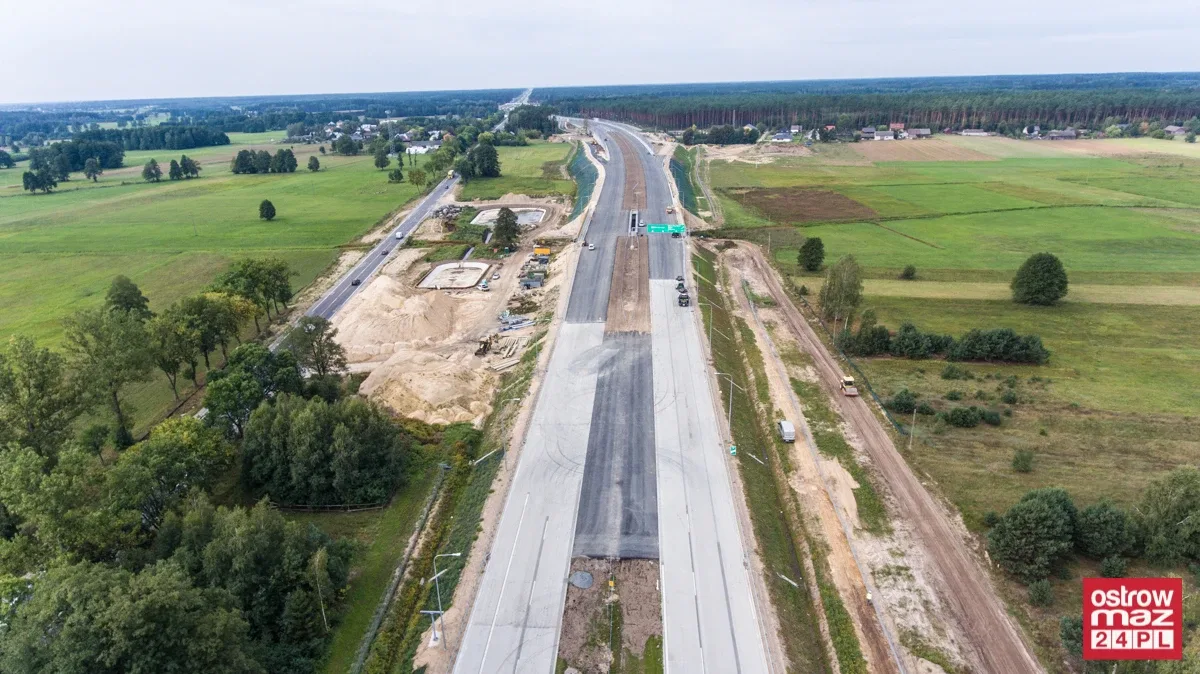 S8 wciąż w trakcie przebudowy (zdjęcia z lotu ptaka)