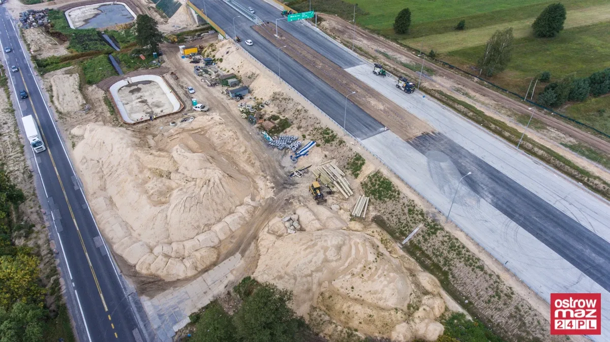 S8 wciąż w trakcie przebudowy (zdjęcia z lotu ptaka)