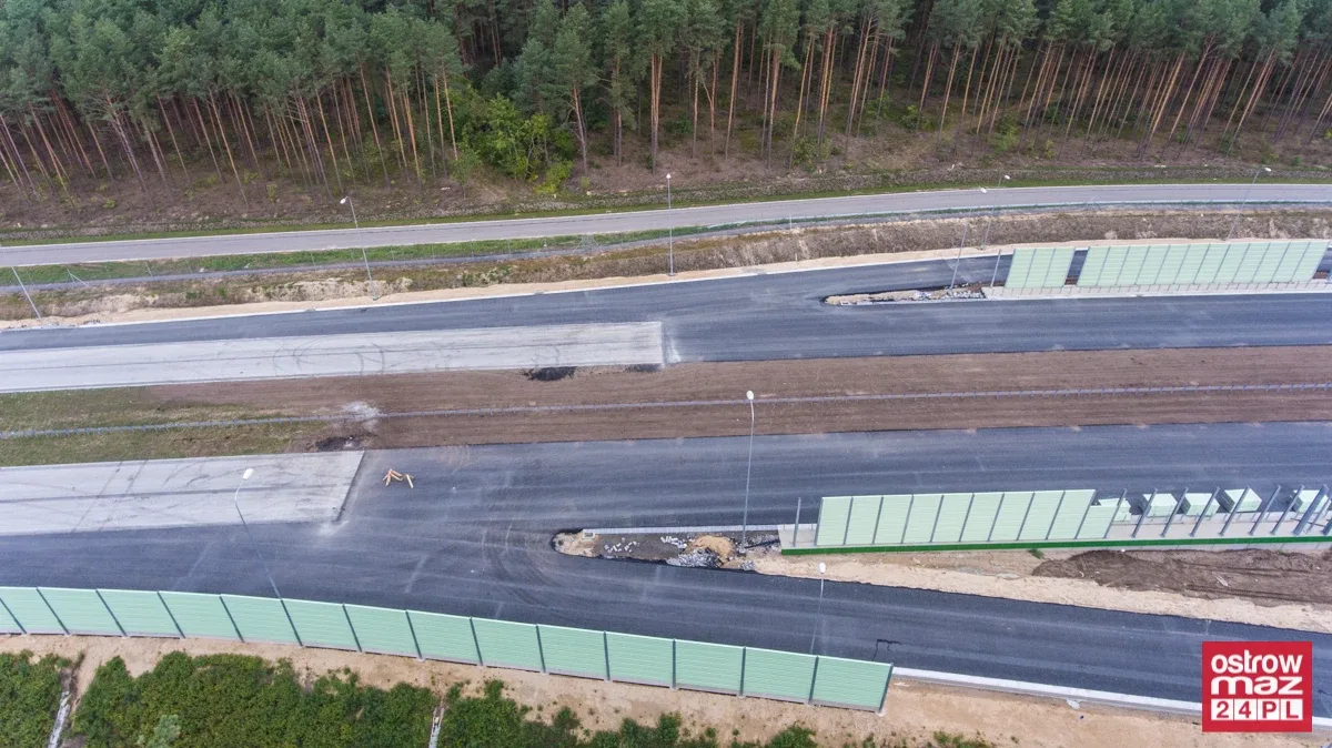 S8 wciąż w trakcie przebudowy (zdjęcia z lotu ptaka)