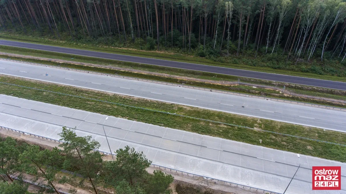 S8 wciąż w trakcie przebudowy (zdjęcia z lotu ptaka)