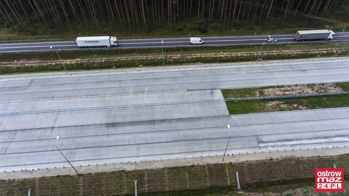S8 wciąż w trakcie przebudowy (zdjęcia z lotu ptaka)