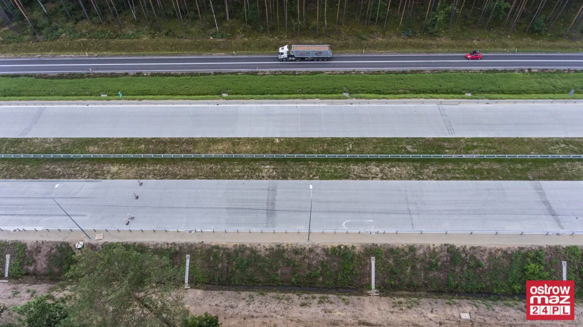S8 wciąż w trakcie przebudowy (zdjęcia z lotu ptaka)