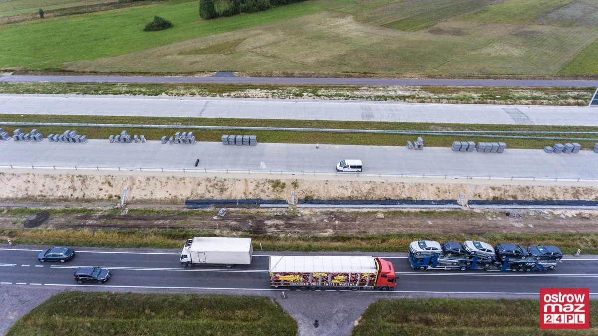 S8 wciąż w trakcie przebudowy (zdjęcia z lotu ptaka)