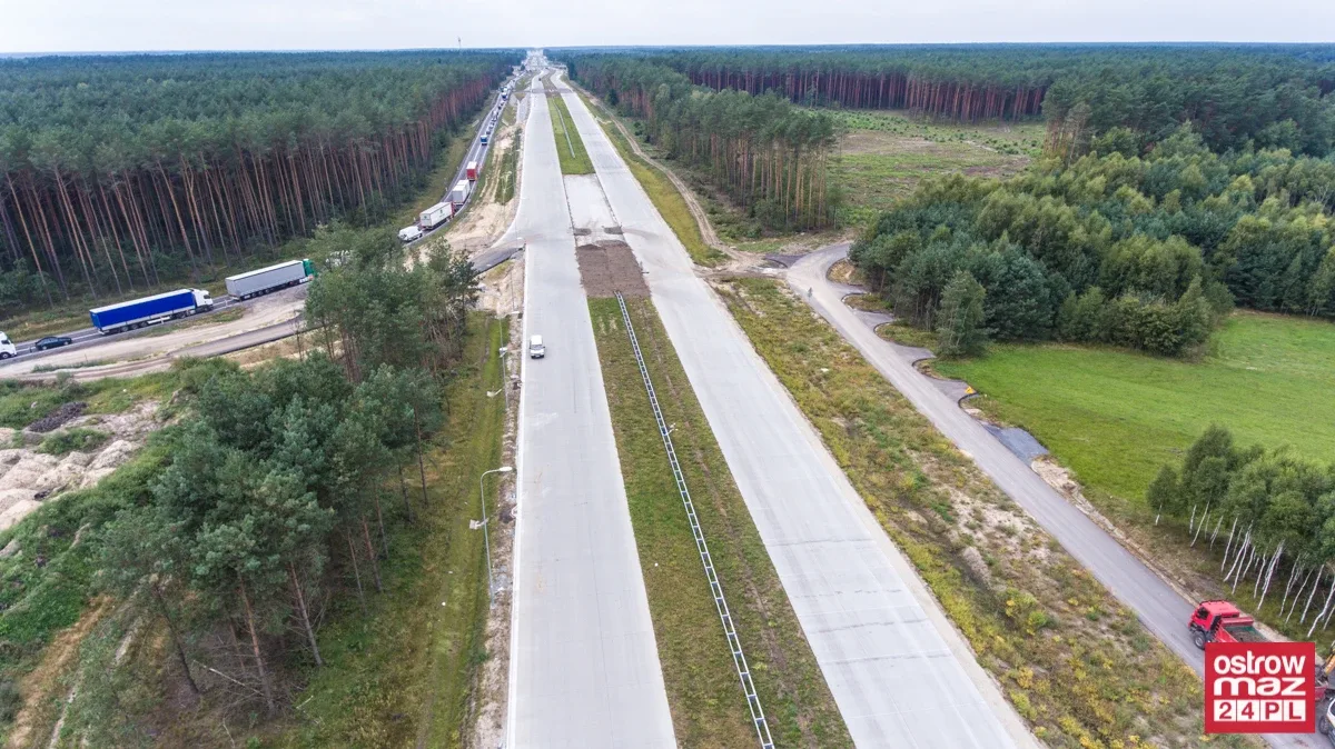 S8 wciąż w trakcie przebudowy (zdjęcia z lotu ptaka)