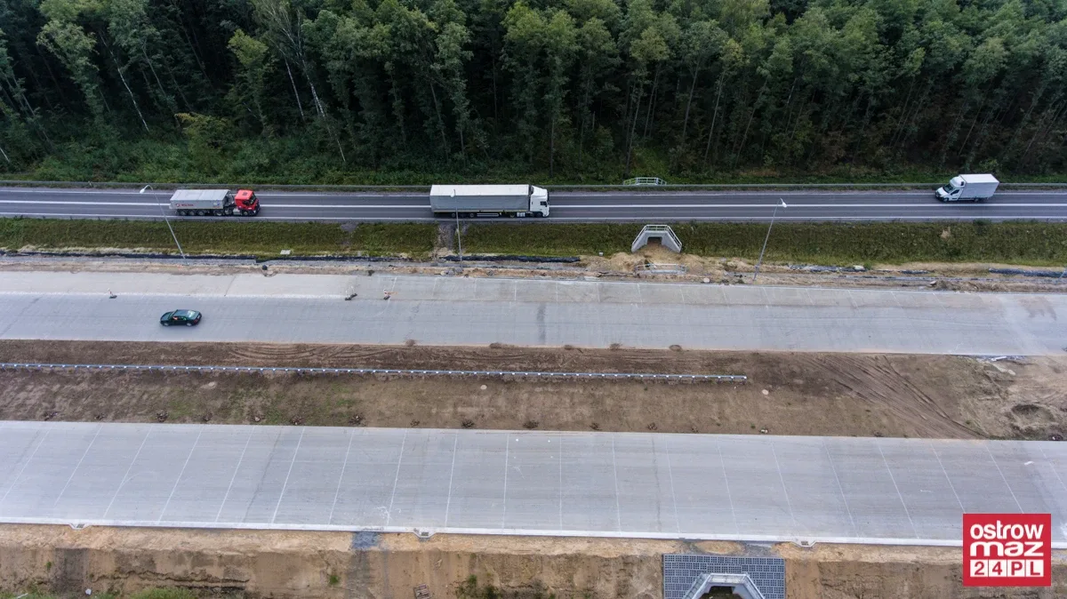 S8 wciąż w trakcie przebudowy (zdjęcia z lotu ptaka)