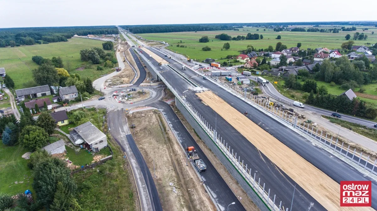 S8 wciąż w trakcie przebudowy (zdjęcia z lotu ptaka)