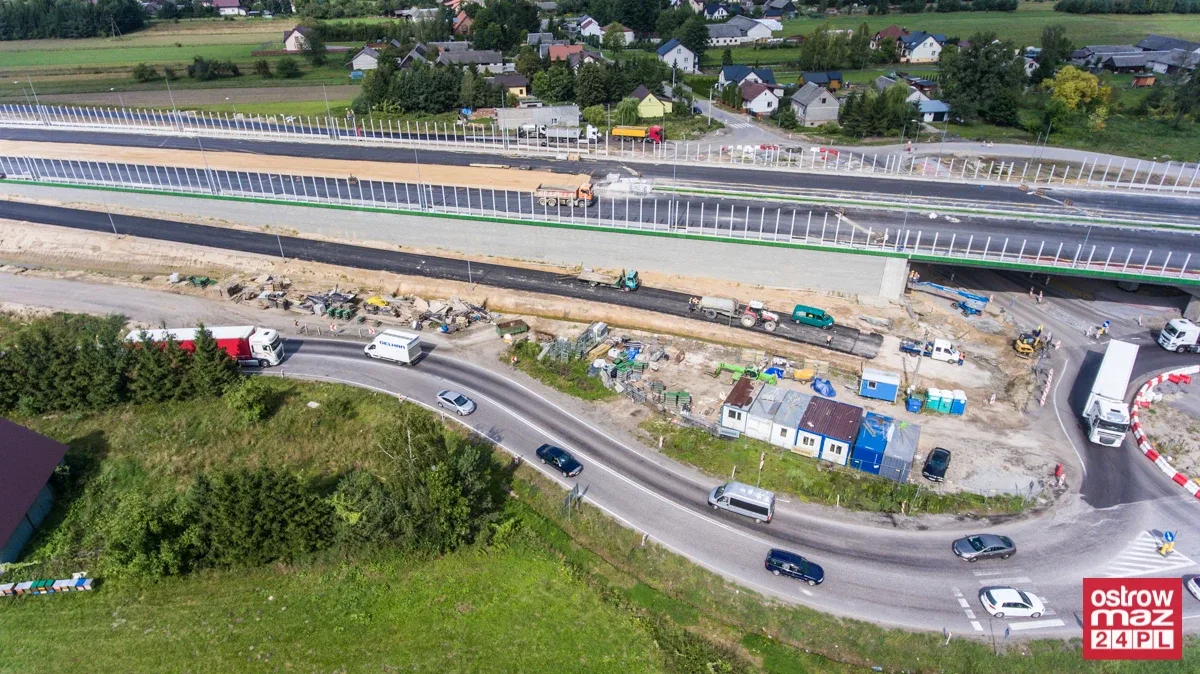 S8 wciąż w trakcie przebudowy (zdjęcia z lotu ptaka)
