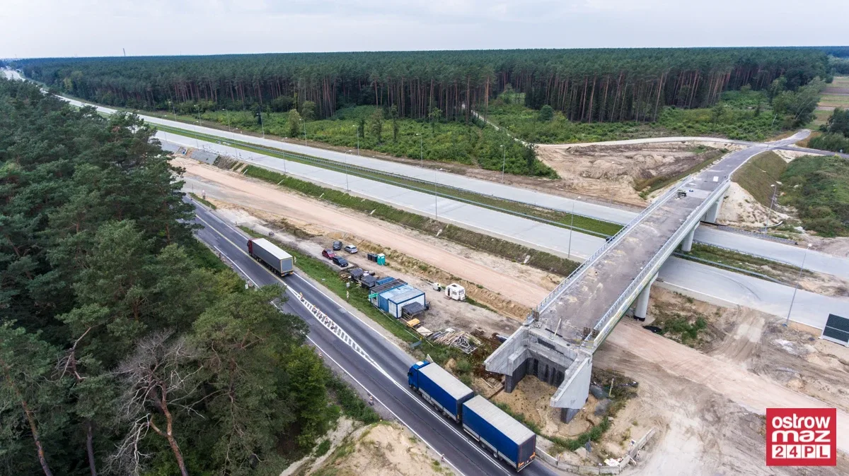 S8 wciąż w trakcie przebudowy (zdjęcia z lotu ptaka)