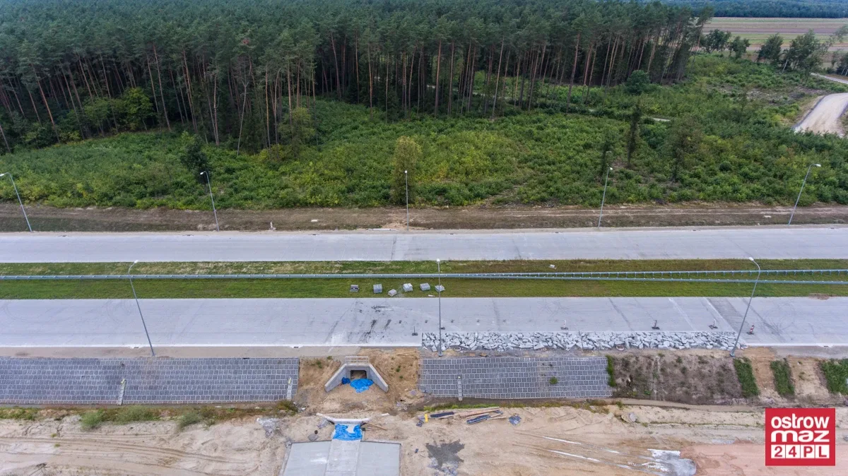 S8 wciąż w trakcie przebudowy (zdjęcia z lotu ptaka)