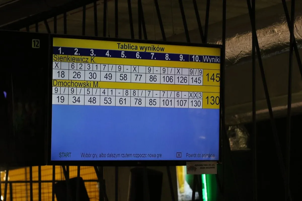 Rewkowski mistrzem w bowlingu (zdjęcia, wideo)