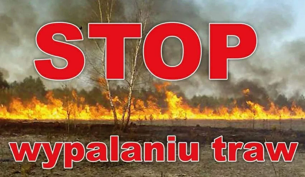 OSP Komorowo i PSP apeluje o zaprzestanie wypalania traw