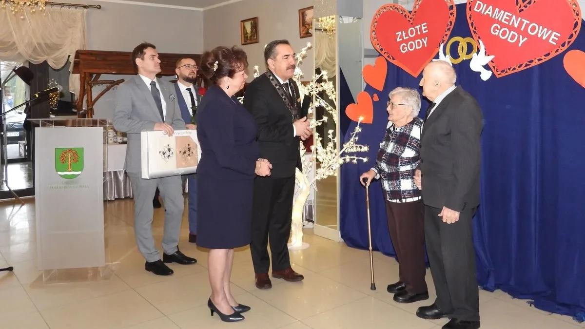 Złote i diamentowe gody w gminie Małkinia Górna (zdjęcia, wideo)