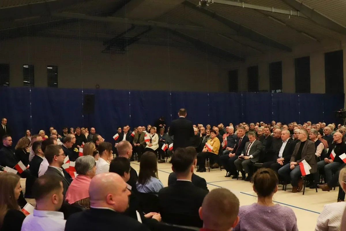 Karol Nawrocki na spotkaniu w Ostrowi Mazowieckiej (zdjęcia)