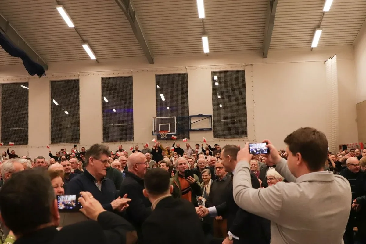 Karol Nawrocki na spotkaniu w Ostrowi Mazowieckiej (zdjęcia)