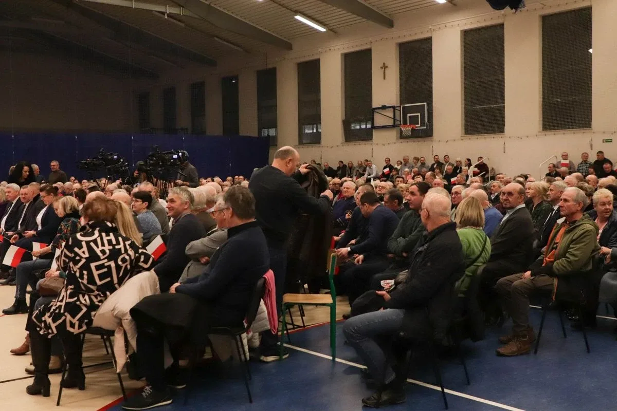 Karol Nawrocki na spotkaniu w Ostrowi Mazowieckiej (zdjęcia)
