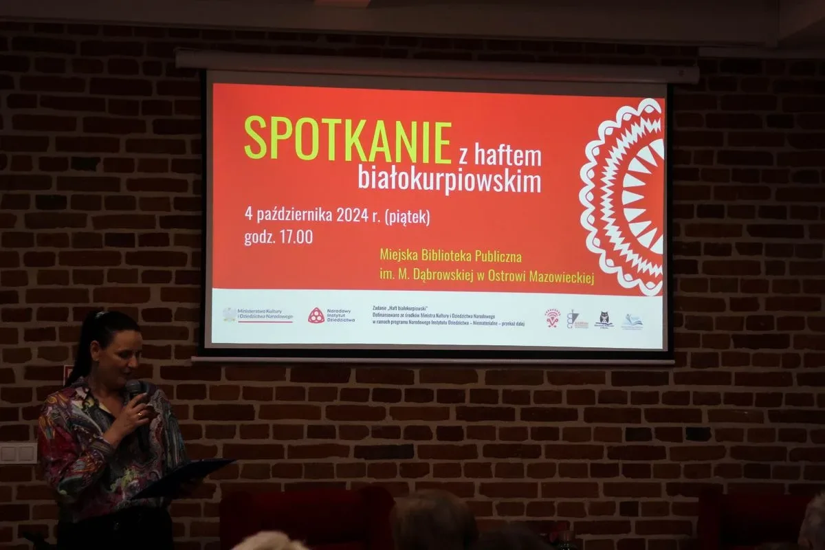 Spotkanie z tradycją. Haft Białokurpiowski w Ostrowi Mazowieckiej (zdjęcia)