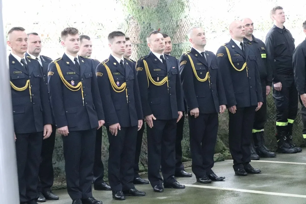 Uroczysta zbiórka z okazji powołania na stanowisko Komendanta Powiatowego PSP (zdjęcia)