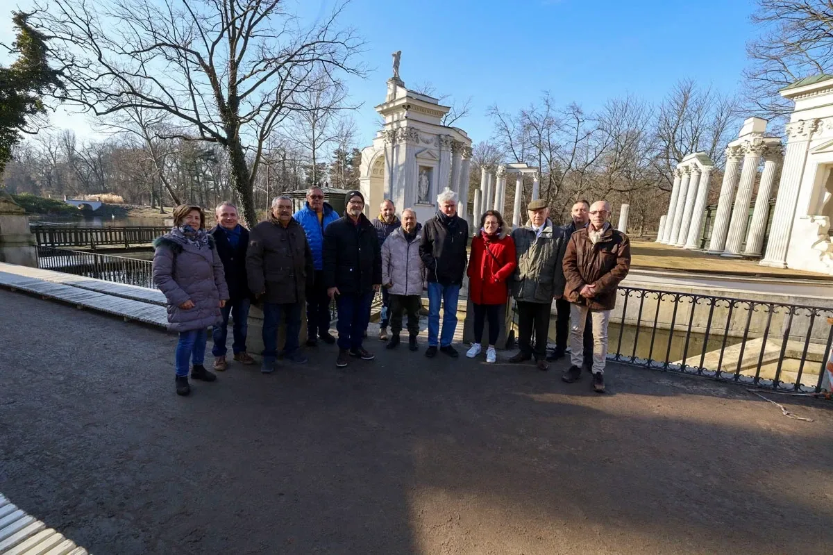 Włoscy samorządowcy i myśliwi w Łazienkach Królewskich (zdjęcia)